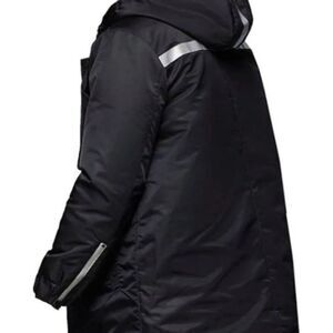 True Religion Men's Black Fashion Long Outerwear Parka Winter Jacket Size XL